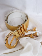 Load image into Gallery viewer, ESCADA gold leather belt