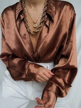 Load image into Gallery viewer, "Ara" satin shirt