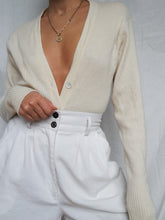Load image into Gallery viewer, "Latte" Cashmere knitted cardigan (M/L)