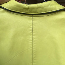 Load image into Gallery viewer, "Lemon" leather blazer