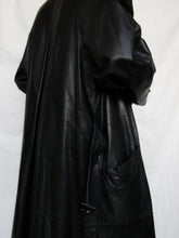 Load image into Gallery viewer, Leather trench coat