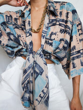 Load image into Gallery viewer, "Copacabana" silk shirt - lallasshop