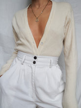 Load image into Gallery viewer, "Latte" Cashmere knitted cardigan (M/L)