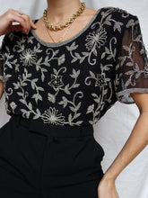Load image into Gallery viewer, "Kam" pearl embellished shirt