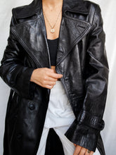 Load image into Gallery viewer, "Hepburn" leather coat