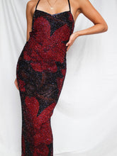 Load image into Gallery viewer, "Rosalia" pearl and roses dress