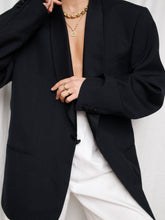 Load image into Gallery viewer, Dark blue smoking blazer