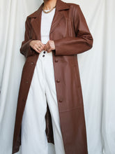 Load image into Gallery viewer, "The brown" leather coat