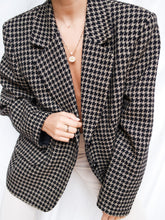 Load image into Gallery viewer, "Lara" houndstooth blazer (M/L)