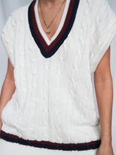 Load image into Gallery viewer, "Rose" knitted sleeveless jumper