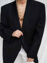 Load image into Gallery viewer, Black smoking blazer