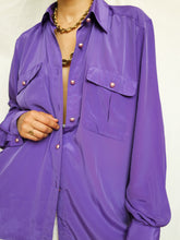 Load image into Gallery viewer, "Purple rain" satin shirt - lallasshop