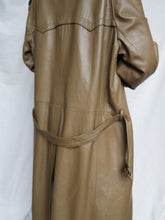 Load image into Gallery viewer, "Gaby" leather trench coat