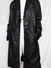 Load image into Gallery viewer, "Nana" leather trench coat (L)