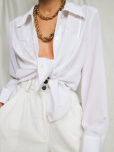 Load image into Gallery viewer, "Luna" white shirt (L)