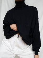 Load image into Gallery viewer, "Pola" dark blue turtleneck jumper