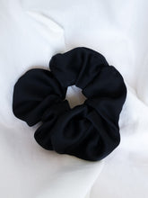 Load image into Gallery viewer, "Back to black" half silk scrunchie - lallasshop