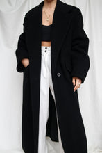 Load image into Gallery viewer, "Elise" black long coat