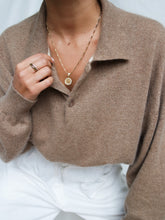 Load image into Gallery viewer, "Safy" cashmere knitted polo (XXL)