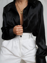 Load image into Gallery viewer, "Gabriella" black shirt (L)