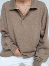 Load image into Gallery viewer, "Safy" cashmere knitted polo (XXL)