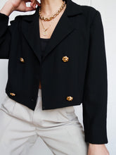 Load image into Gallery viewer, Black tailored jacket