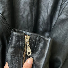 Load image into Gallery viewer, Black leather jacket