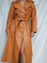 Load image into Gallery viewer, "Seoul" leather trench coat (S)