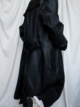 Load image into Gallery viewer, Leather trench coat