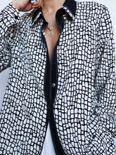 Load image into Gallery viewer, "Frank" printed shirt blouse