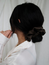 Load image into Gallery viewer, "Iced cokoa" silk scrunchie - lallasshop