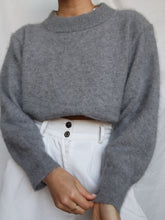 Load image into Gallery viewer, Grey angora knitted jumper
