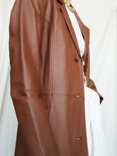 Load image into Gallery viewer, "The brown" leather coat