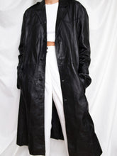 Load image into Gallery viewer, "Nana" leather trench coat (L)