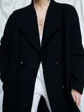 Load image into Gallery viewer, Black maxi coat