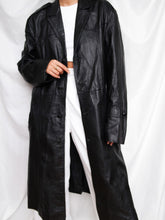 Load image into Gallery viewer, "Nana" leather trench coat (L)
