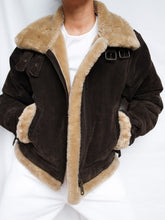 Load image into Gallery viewer, Leather trucker bombers jacket