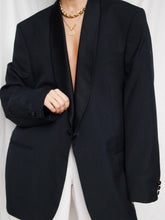Load image into Gallery viewer, Dark blue smoking blazer