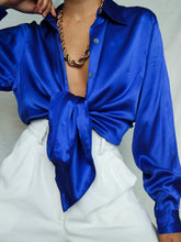Load image into Gallery viewer, "Majorelle" silk blouse - lallasshop