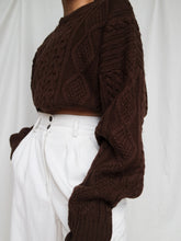 Load image into Gallery viewer, "Sanaa" brown knitted jumper