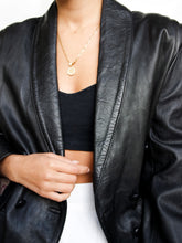 Load image into Gallery viewer, Black Leather blazer