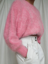 Load image into Gallery viewer, Pink angora knitted jumper
