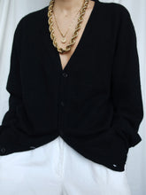 Load image into Gallery viewer, Cashmere black cardigan