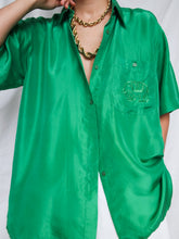 Load image into Gallery viewer, "Emerald" silk shirt - lallasshop