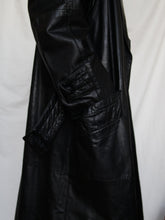 Load image into Gallery viewer, Leather trench coat