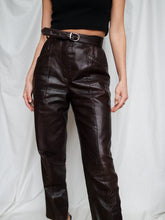 Load image into Gallery viewer, Brown leather pants
