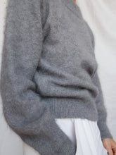 Load image into Gallery viewer, Grey angora knitted jumper