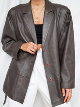 Load image into Gallery viewer, "Brooklyn" leather jacket (L)