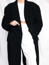 Load image into Gallery viewer, "Chiara" black coat