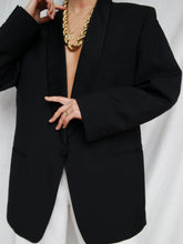 Load image into Gallery viewer, Black smoking blazer